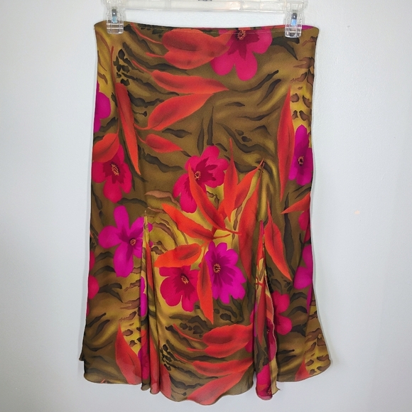 Versailles Y2K Floral Ruffle Skirts Womens Large Low Rise Fairy Animal Print - Picture 4 of 11